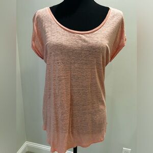 Ann Taylor LOFT Coral  Short Sleeve T-Shirt